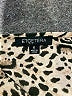 Etcetera 100% Polyester Animal Print Brown Long Sleeve Blouse Size 6 - photo 7