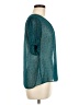 CAbi 100% Polyester Teal Short Sleeve Blouse Size M - photo 4