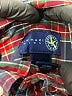 J. Khaki 100% Cotton Plaid Red Blue Long Sleeve Button-Down Shirt Size 2T - photo 3