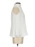 Black Label by Chico's 100% Polyester Ivory Sleeveless Blouse Size XS - photo 4