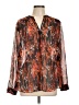 Peyton Jensen 100% Polyester Orange Long Sleeve Blouse Size L - photo 1