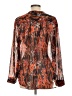 Peyton Jensen 100% Polyester Orange Long Sleeve Blouse Size L - photo 2