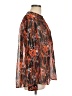 Peyton Jensen 100% Polyester Orange Long Sleeve Blouse Size L - photo 4