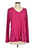 Dennis by Dennis Basso Pink Long Sleeve Blouse Size S - photo 1
