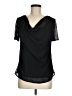 Beacon Black Short Sleeve Blouse Size M - photo 1