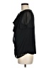Beacon Black Short Sleeve Blouse Size M - photo 5