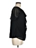 Beacon Black Short Sleeve Blouse Size M - photo 4