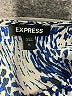 Express 100% Polyester Print Blue Casual Dress Size XL - photo 7