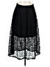 Mossimo 100% Polyester Paisley Black Formal Skirt Size 6 - photo 1