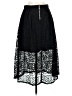 Mossimo 100% Polyester Paisley Black Formal Skirt Size 6 - photo 2