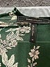 BCBGMAXAZRIA 100% Polyester Floral Green Short Sleeve Blouse Size M - photo 7