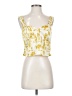 Rose + Olive 100% Polyester Yellow Sleeveless Blouse Size XS - photo 1