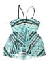 Profile by Gottex Chevron-herringbone Blue Teal Swimsuit Top Size 12 - photo 1
