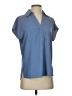 Maison d' Amelie 100% Polyester Blue Short Sleeve Polo Size XXS - photo 1