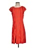 Robert Louis Houndstooth Red Casual Dress Size S - photo 1