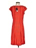 Robert Louis Houndstooth Red Casual Dress Size S - photo 2