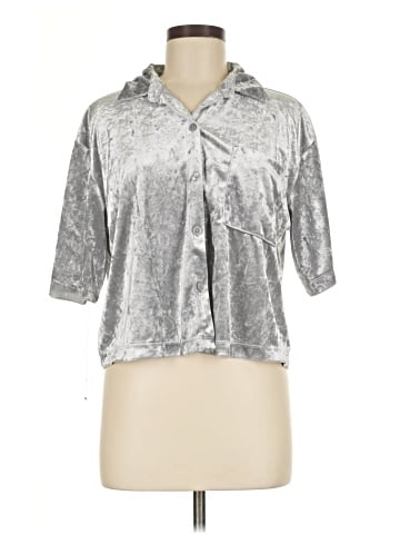 Stars Above 3/4 Sleeve Button-Down Shirt (view 1)