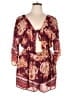 Eyeshadow 100% Polyester Paisley Burgundy Casual Dress Size XL - photo 1