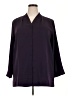 Lands' End 100% Polyester Purple 3/4 Sleeve Blouse Size 18 - photo 1