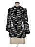 Ichi 100% Polyester Polka Dots Black 3/4 Sleeve Blouse Size XS - photo 1