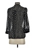 Ichi 100% Polyester Polka Dots Black 3/4 Sleeve Blouse Size XS - photo 2