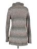 Elle Metallic Silver Turtleneck Sweater Size M - photo 2