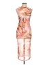 Shein Print Orange Cocktail Dress Size L - photo 1