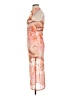 Shein Print Orange Cocktail Dress Size L - photo 5