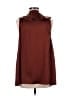 Zimmermann 100% Silk Brown Orange Sleeveless Silk Top Size 10 (3) - photo 2