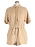 Gap 100% Cotton Solid Tan Romper Size L - photo 1