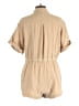 Gap 100% Cotton Solid Tan Romper Size L - photo 2
