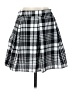 Unbranded 100% Polyester Plaid Gray Black Casual Skirt Size S - photo 2