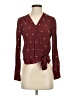 J.Crew Burgundy Long Sleeve Blouse Size XS - photo 1