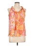 Talbots 100% Polyester Orange Sleeveless Blouse Size 12 (petite) - photo 1