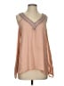Love Sam 100% Viscose Tan Sleeveless Blouse Size S - photo 1