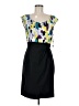 AB Studio 100% Polyester Graphic Black Cocktail Dress Size 8 - photo 1