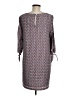 dalia 100% Polyester Print Gray Casual Dress Size 6 - photo 2