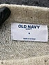 Old Navy Metallic Ivory Pullover Sweater Size M - photo 7