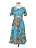 YATHON Paisley Blue Casual Dress Size S - photo 1
