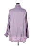 Lane Bryant 100% Polyester Purple Long Sleeve Blouse Size 22 - 24 Plus - photo 2