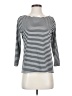 Unbranded Stripes Black Silver 3/4 Sleeve T-Shirt Size XS - photo 1