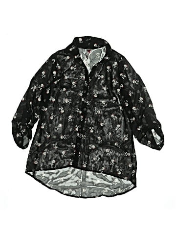 Beautees 3/4 Sleeve Button-Down Shirt (view 1)