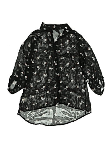 Beautees 3/4 Sleeve Button-Down Shirt (view 2)