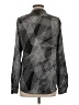 Calvin Klein Houndstooth Gray Long Sleeve Blouse Size S - photo 2