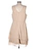 Unbranded Solid Tan Cocktail Dress Size L (estimated) - photo 2
