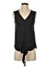 Entro 100% Rayon Black Gray Sleeveless Blouse Size S - photo 1