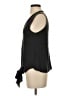 Entro 100% Rayon Black Gray Sleeveless Blouse Size S - photo 5
