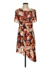 Cato 100% Polyester Print Orange Casual Dress Size S - photo 1
