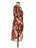 Cato 100% Polyester Print Orange Casual Dress Size S - photo 4