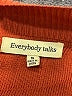Everybody talks Color Block Orange Pullover Sweater Size S - photo 7